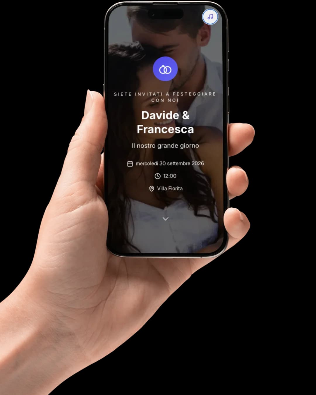 Invito digitale — schermata principale